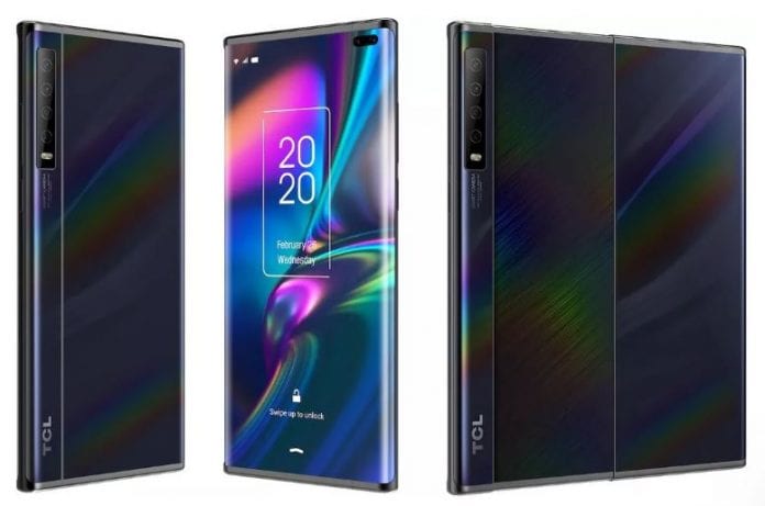 concept smartphone pliable TCL