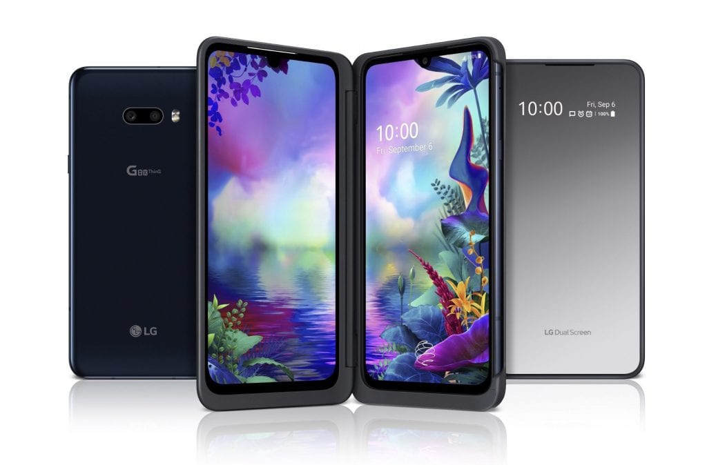 LG G8X ThinQ et son étui Dual Screen, deuxième écran ouvert