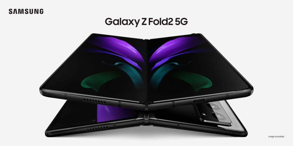 Visuel officiel du Samsung Galaxy Z Fold2 5G