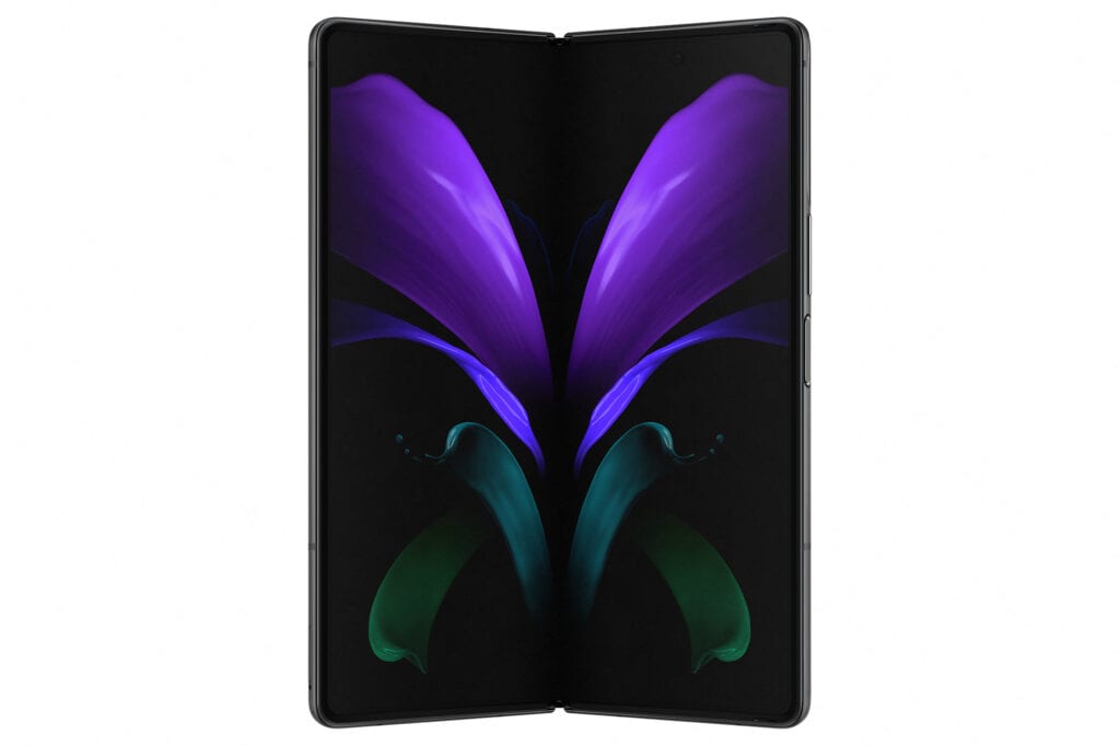 Samsung Galaxy Z Fold 2 noir déplié