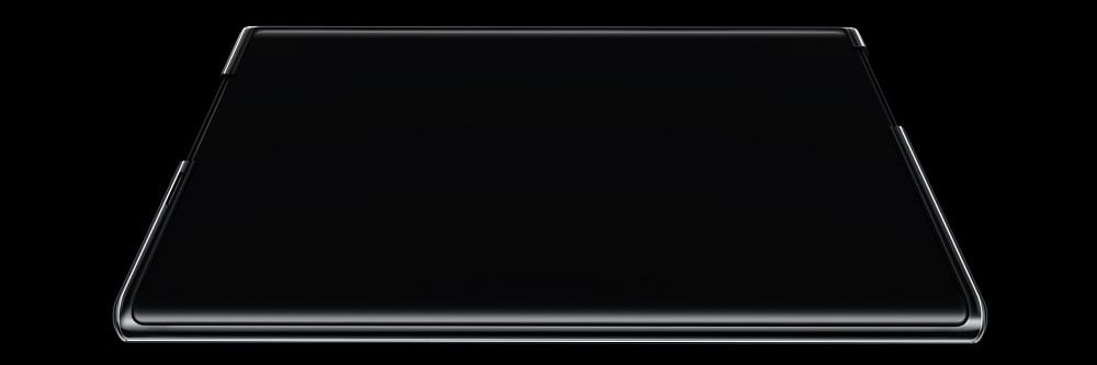 Oppo X 2021 vu de face, écran déroulé en grand format
