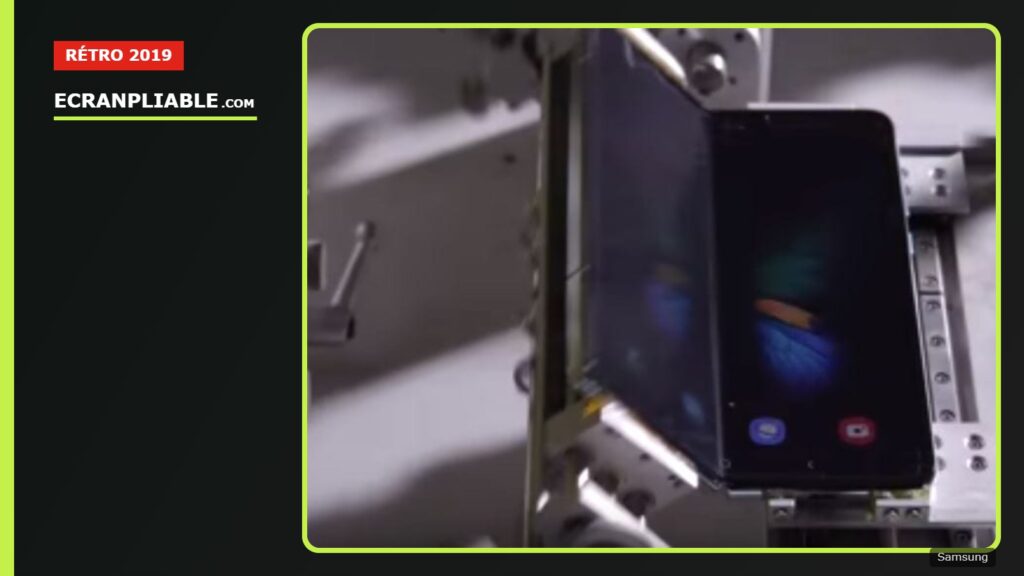 Pli visible sur l’écran pliable du Samsung Galaxy Fold