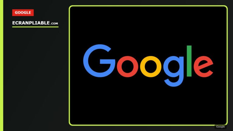Illustration du projet de smartphone pliable de Google
