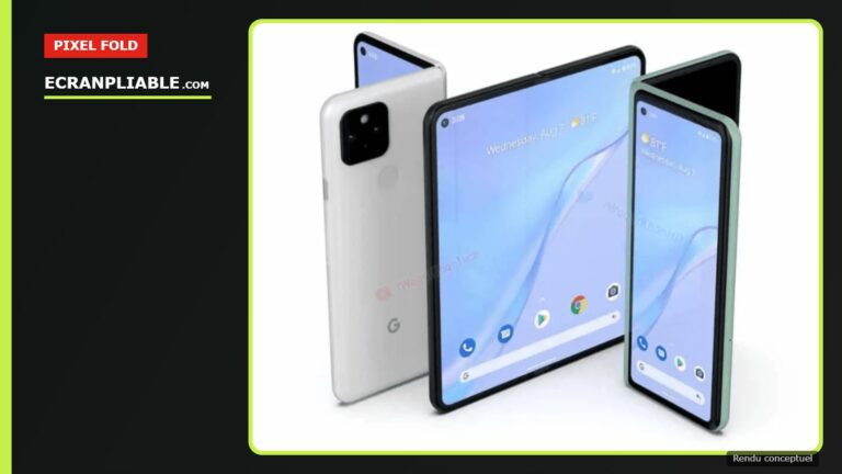 Rendu conceptuel d’un Google Pixel pliable