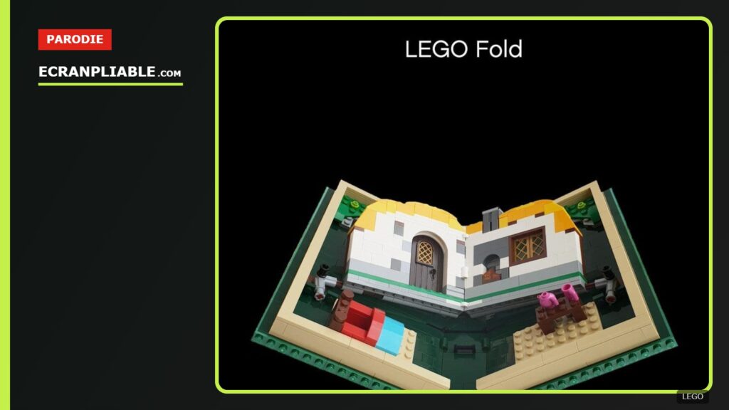 Parodie « LEGO Fold » publiée par Lego en mars 2019