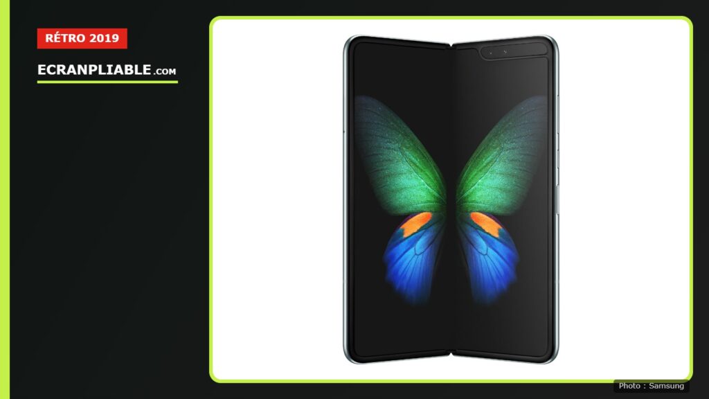 Le Samsung Galaxy Fold ouvert, écran intérieur de 7,3 pouces