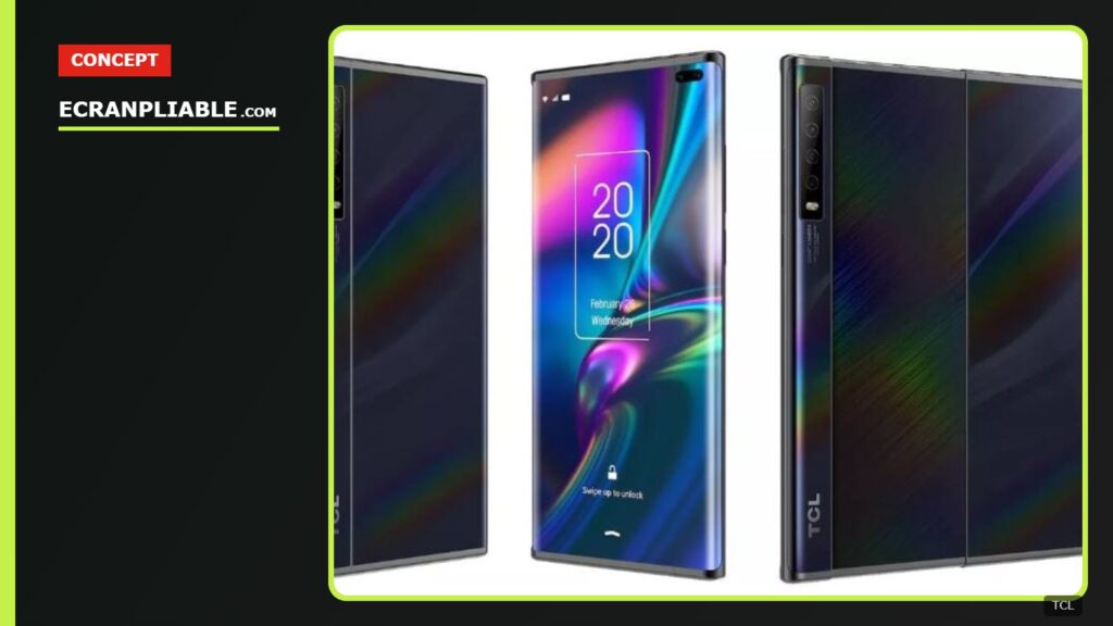 Concept de smartphone pliable de TCL
